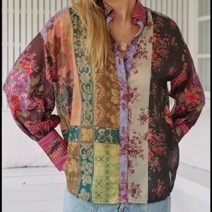 We The Free Multicolor Floral Shirt